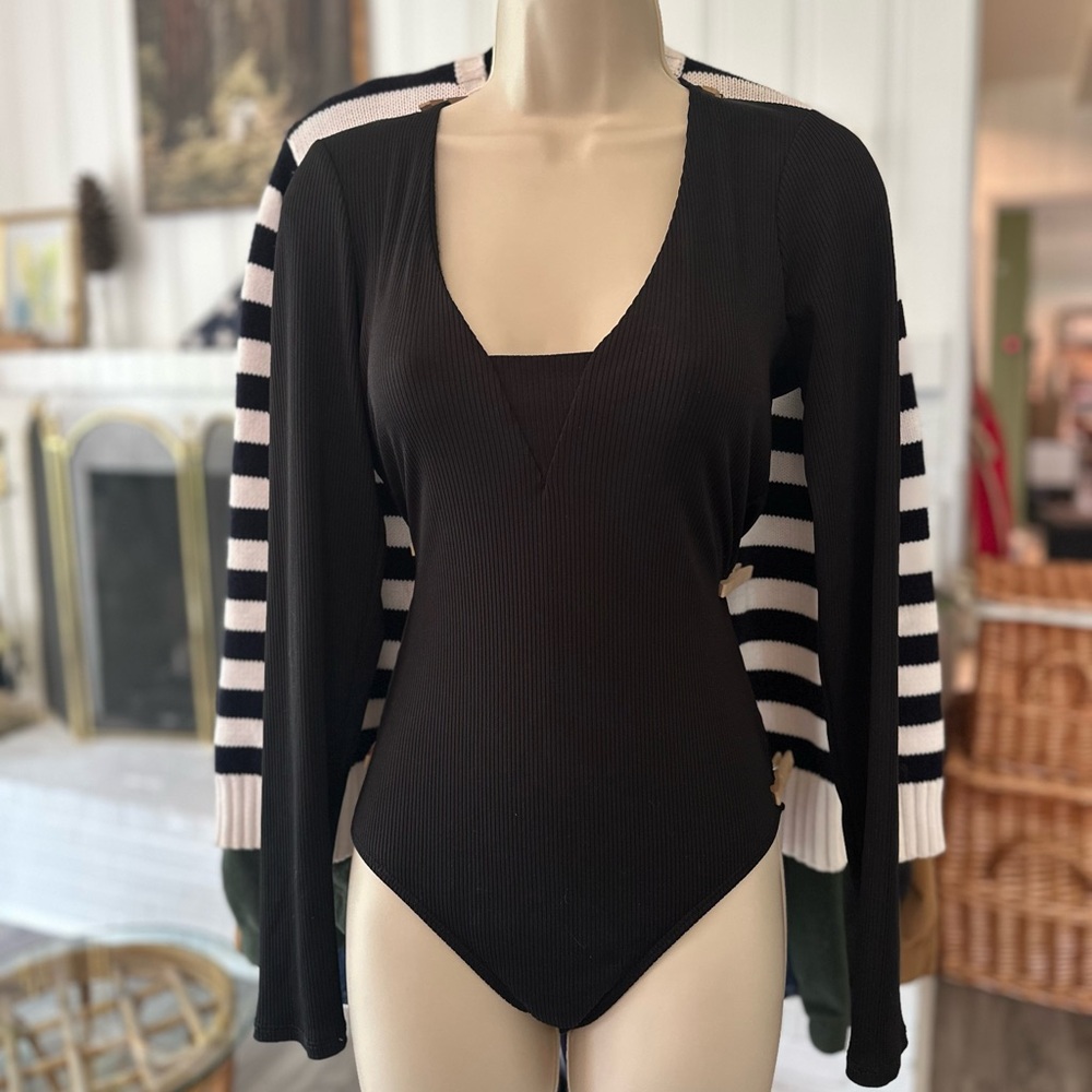 Black Long Sleeve Bodysuit